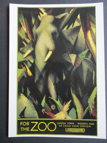 Postcard london zoo - zoo, elephant