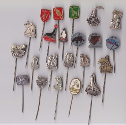 Vintage zoo pin badges - pin, 1960s